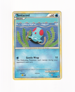 Tentacool 80/102 HGSS Triumphant Regular Non Holo 2010 Pokemon Light Played LP - Image 1