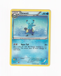 Dewott 30/114 Black & White Regular Non Holo 2011 Pokemon Card Light Played LP - Image 1