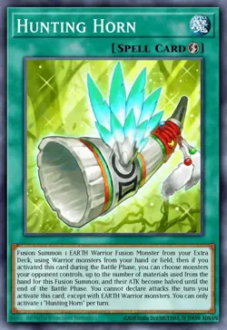DOOD-EN086 - Hunting Horn Common YuGiOh 1st Ed - Image 1