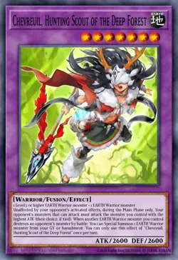 DOOD-EN085 - Chevreuil, Hunting Scout of the Deep Forest Common YuGiOh 1st Ed - Image 1