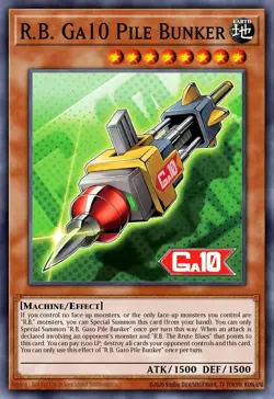 DOOD-EN092 - R.B. Ga10 Pile Bunker Super Rare YuGiOh 1st Ed - Image 1