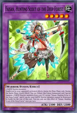 DOOD-EN084 - Faisan, Hunting Scout of the Deep Forest Common YuGiOh 1st Ed - Image 1