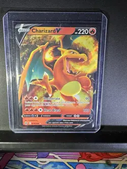 Pokemon TCG Charizard v Crown Zenith Holo Ultra Rare Card 018/159 NM/M Condition - Image 2