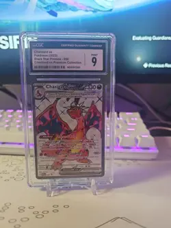 CGC 9 Charizard ex 056 SVP Promo Black Star Premium Collection Pokemon Card - Image 1