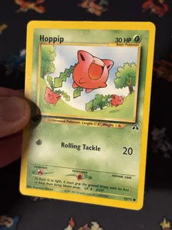 Pokemon Card Hoppip 55/75 Neo Discovery FIRST EDITION - (LP) - Image 2