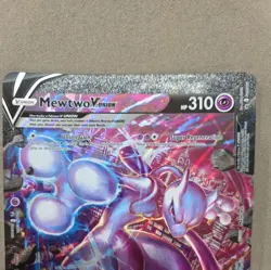 Pokemon Mewtwo V-Union Black Star Promo Jumbo Card. SWSH 161. Awesome Card. - Image 2
