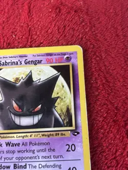 Sabrina's Gengar 29/132 Gym Challenge Regular Wotc Pokemon Card Played - Image 2