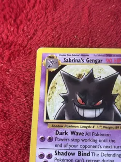 Sabrina's Gengar 29/132 Gym Challenge Regular Wotc Pokemon Card Played - Image 3