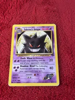 Sabrina's Gengar 29/132 Gym Challenge Regular Wotc Pokemon Card Played - Image 5