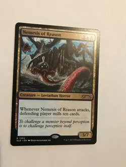 Nemesis of Reason MtG English Secret Lair Magic Thr Gathering #1302, mill horror - Image 1