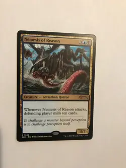 Nemesis of Reason MtG English Secret Lair Magic Thr Gathering #1302, mill horror - Image 3