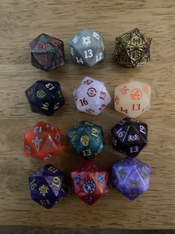 Lot of 12 MTG Oversized Bundle Spin down Life Counters (no duplicates) - Image 1