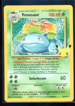 Venusaur 15/102 Classic Collection Holo NM Pokemon Celebrations: Classic Collect - Image 1