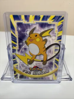 1999 Topps Pokemon #26 Raichu TV Animation Edition Black Label - Image 1
