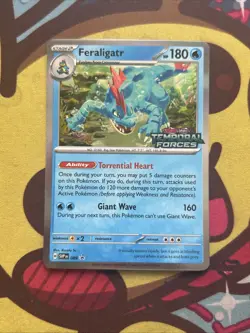 Pokemon Feraligatr SVP089 SVP 089 - Temporal Forces - Pre-Release Black Star - Image 1