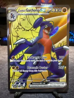 Pokemon TCG Cynthia’s Garchomp EX 204 Black Star Promo NM - Image 1