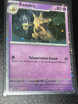 Pokemon 151 - Abra 063 Kadabra 064 Alakazam ex 201 Spec ILL - Cosmos Holo Promos - Image 3