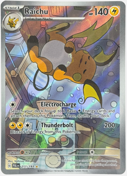 Pokemon Raichu Paldea Evolved 211/193 Illustration Rare TCG - Image 1