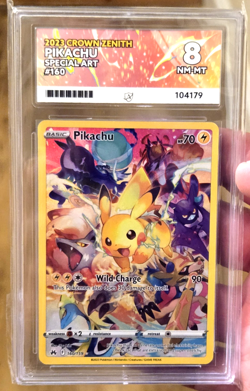 Pokemon TCG Pikachu Crown Zenith 160/159 Holo Secret Rare ace 8 - Image 1
