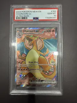 2023 Pokemon MEW EN Charizard ex Ultra Rare PSA 10 - 183/165 - Image 1