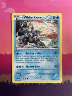 Pokemon Card White Kyurem Fates Collide Holo Rare 21/124 Near Mint - Image 1