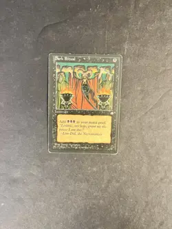 MTG ~ Dark Ritual ~ Ice Age #120 ~ Vintage English Magic Card ~ HP - Image 1