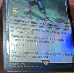 Excalibur II - Pre-release Foil Stamped Promo - Final Fantasy MTG - Image 3