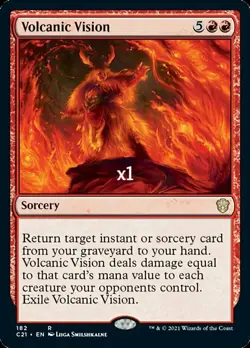 MTG Commander 2021 C21 Volcanic Vision MINT - Image 1