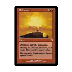 WOTC MtG Invasion Obliterate (R) EX - Image 1