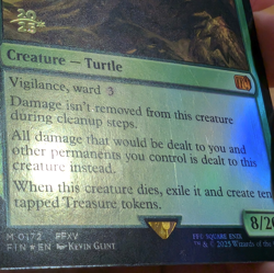 Ancient Adamantoise - Pre-release Foil Stamped Promo - Final Fantasy MTG - Image 3