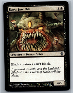 Magic MTG Saviors of Kamigawa Razorjaw Oni #87/165 TCG CCG - Image 1