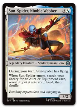 Sun-Spider, Nimble Webber #154 (NM) Spider-Man SPM Magic MTG - Image 1