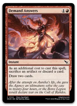 Demand Answers #122 (NM) Murders Karlov Manor MKM Magic MTG - Image 1