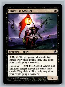 Magic MTG Saviors of Kamigawa Ghost-Lit Stalker #69/165 TCG CCG - Image 1