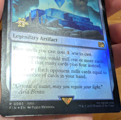 The Water Crystal - Pre-release Foil Stamped Promo - Final Fantasy MTG - Image 3