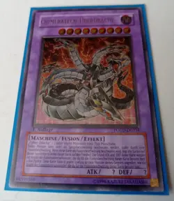 ⚡YuGiOh Chimeratech Overdragon Ultimate Rare 1st Ed NM-/EX+ POTD deutsch PSA ⚡ - Image 2