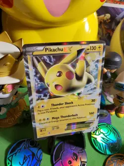 Pokemon TCG 2016 Holo Rare Pikachu EX XY174 Black Star Promo NM/M Pokemon Card - Image 2