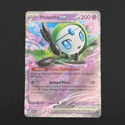 Pokemon TCG Card Meloetta ex 044/086 Black Bolt Double Rare Holo - NM - Image 1