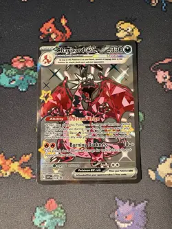 Pokemon Cards Charizard ex SVP074 Shiny Full Art Tin Promo - (NM) - Image 1