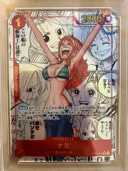 PSA 10 Bandai ONE PIECE Card Nami OP01-016 Manga Alt Art PRB-01 Comic Japanese - Image 2