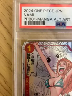 PSA 10 Bandai ONE PIECE Card Nami OP01-016 Manga Alt Art PRB-01 Comic Japanese - Image 3