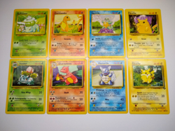 Pokemon Base Set Starters + Evolutions + Pikachus - Exact Cards! - Image 1