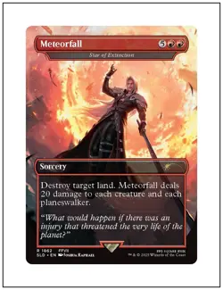 1x Meteorfall - Star of Extinction, Secret Lair Final Fantasy Magic MTG NM - Image 1