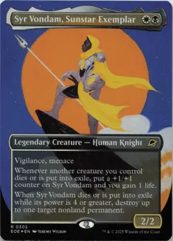 Syr Vondam, Sunstar Exemplar (Borderless) - FOIL - R Edge of Eternities 302 - MT - Image 1
