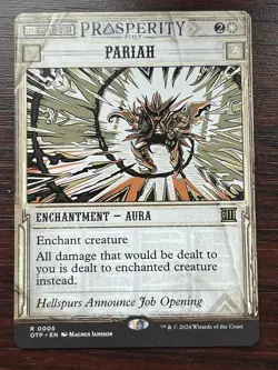 1x BREAKING NEWS PARIAH - Outlaws - MTG Magic the Gathering - Image 1