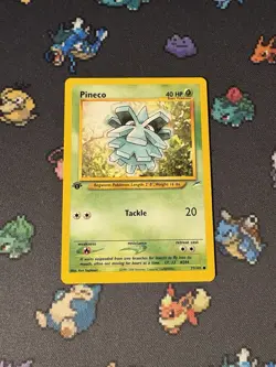 Pokemon Card Pineco 77/105 Neo Destiny FIRST EDITION - (LP) - Image 1