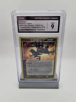 2021 Pokemon Greninja Star Black Star Promo SWSH144 Cosmos Holo - CGC 9 Mint - Image 1