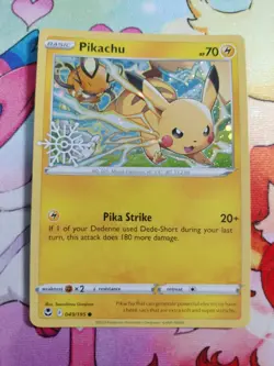 Pokemon Pikachu Snowflake Stamp Holiday Calendar 049/195 Silver Tempest - Image 1