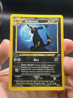 Pokemon TCG Neo Discovery Unlimited Holo Rare Umbreon 13/75 English WOTC LP - Image 3