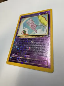 2001 Pokemon Southern Islands Reverse Promo Holo SWIRL Mew 1/18 - Image 3